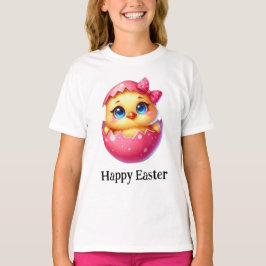 Rosa för Chick av  i Påsk Baby T Shirt