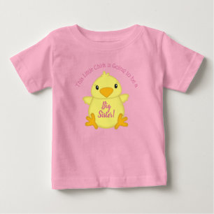 Rosa för chick babyskor t shirt