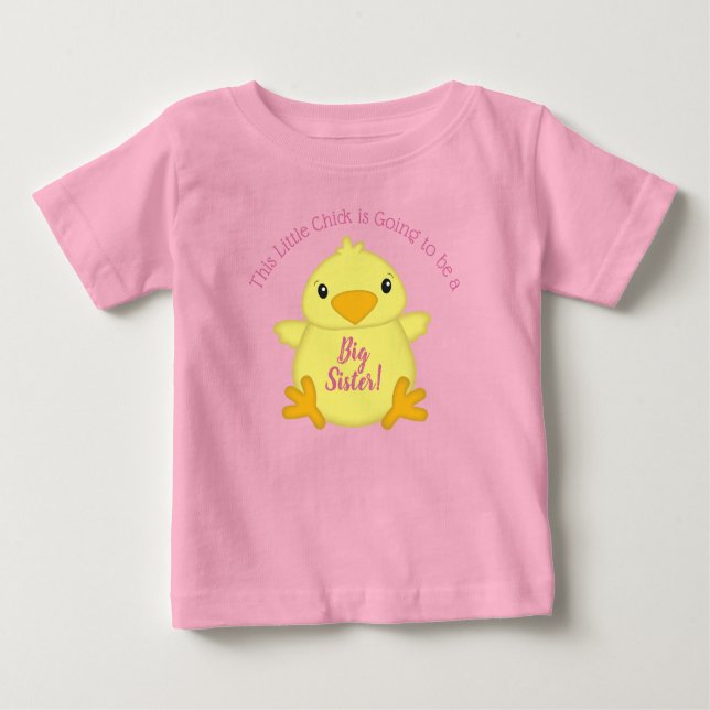 Rosa för chick babyskor t shirt (Framsida)