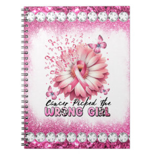Rosa för " Crush Breast Cancer Awareness Month " R Anteckningsbok