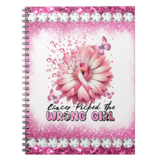 Rosa för " Crush Breast Cancer Awareness Month " R Anteckningsbok