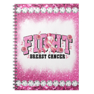 Rosa för " Crush Breast Cancer Awareness Month " R Anteckningsbok