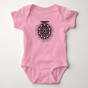 Rosa för dåligt framtida Flygfiske för Pappor T Shirt