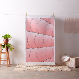Rosa för Design av Snäcka i Art Deco Tyg