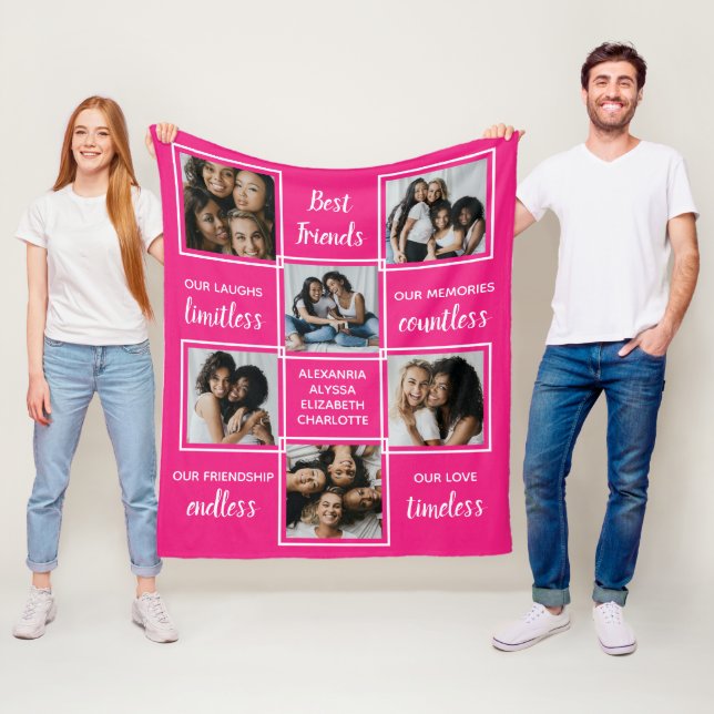 Rosa för Dikt av bästa vänner för Vänskap - foto C Fleecefilt (På plats)