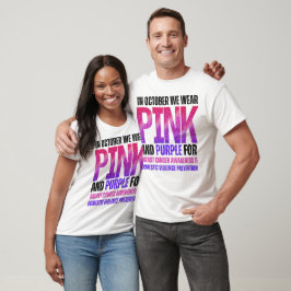 Rosa för domestic av bröstcancer i lilan t shirt