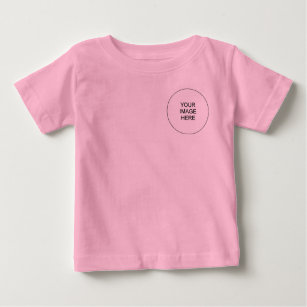 Rosa för dubbla vid utskrift Lägg till textmall Bi T Shirt