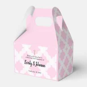 Rosa för eget namn för flicka - första kommune presentaskar