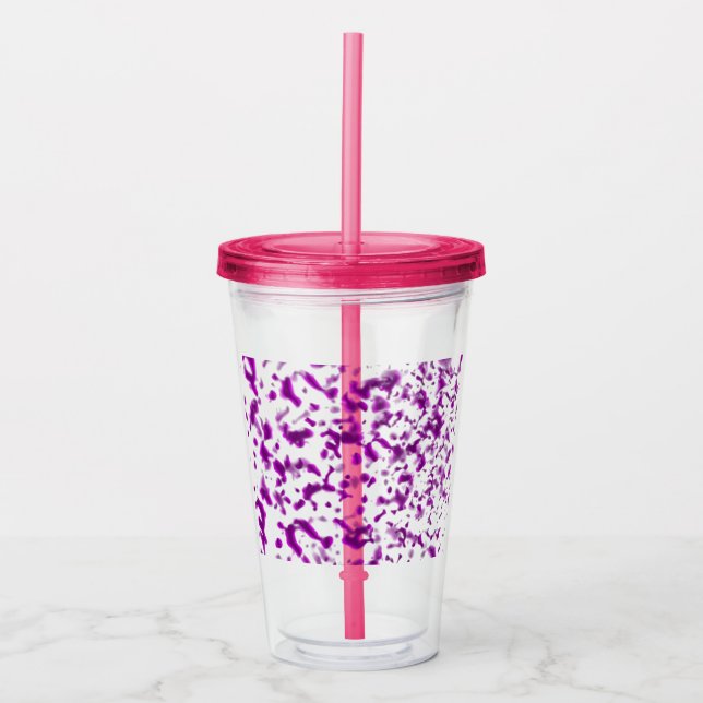 Rosa för färgspridare take away mugg (Framsida)