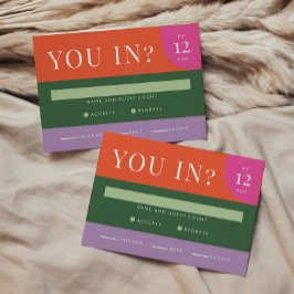 Rosa för färgstark, fetstilt OSA kort, unik Orange Kort