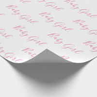 Rosa för flicka Shower Wrapping Papper