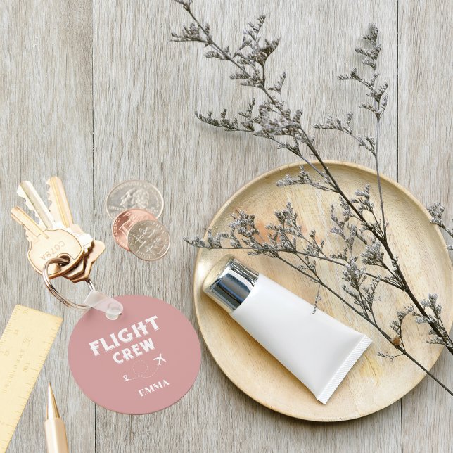 Rosa för flygbesättning som flyger flygplanet Vaca Nyckelring (Skapare uppladdad)