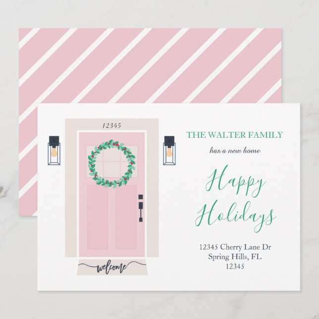 Rosa för Flytta av främre dörrmeddelanden Meddelande (Fram/baksida)