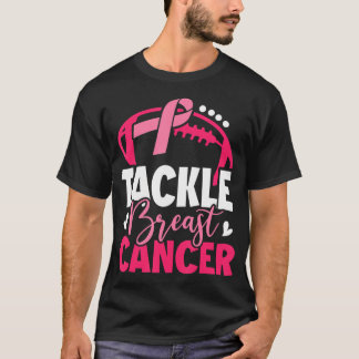 Rosa för fotboll Ribbon Breast Cancer T Shirt