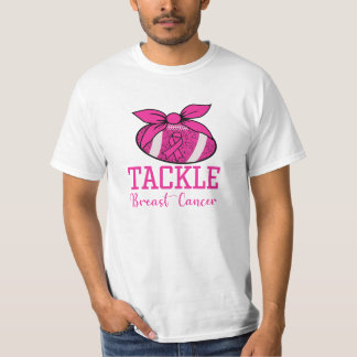 Rosa för fotboll Ribbon Breast Cancer T-shirt