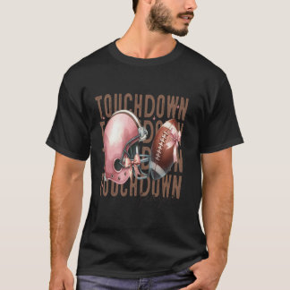 Rosa för fotbollsspel för turistsäsong, Girly Coqu T Shirt
