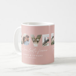 rosa för fotomodern minimal personlig i Kärlek 4 Kaffemugg