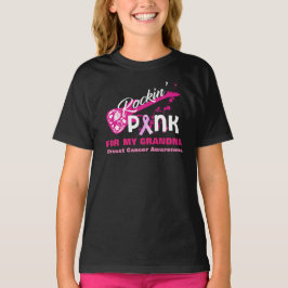 Rosa för Grandma Breast Cancer Awareness Shirt Tee Shirt
