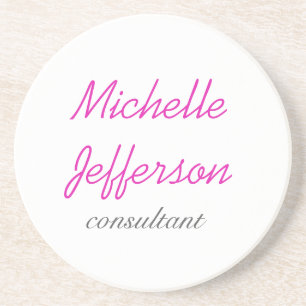 Rosa för handskrift av trendig - vit rengöring underlägg