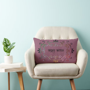 Rosa för HedgeWitch Söt Elegant Rainbow Rulla Lumbarkudde