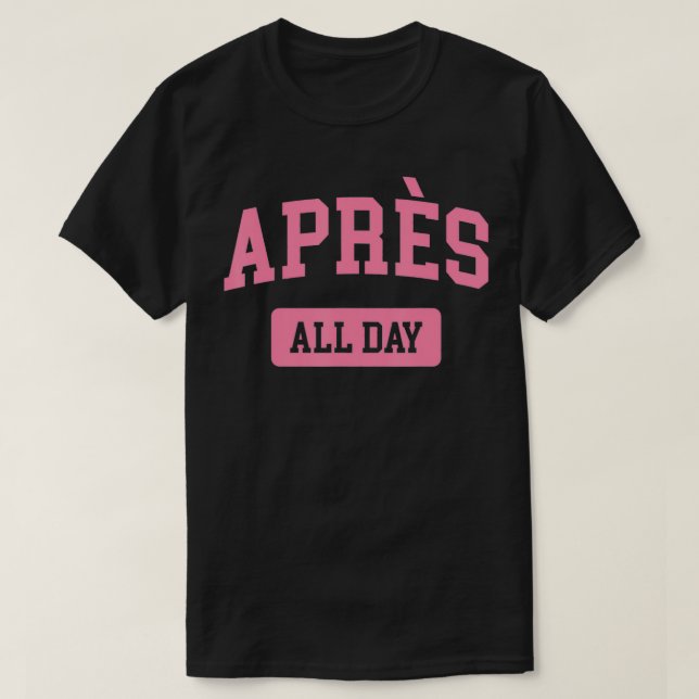Rosa för hela dagen för kvinnor t shirt (Design framsida)