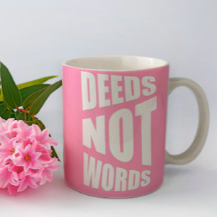 Rosa för inspirationsgåva från inte ord Två-Tonad mugg