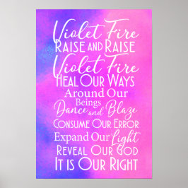 Rosa för inspirationspapper Lavender Poster