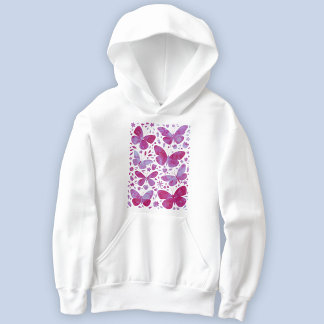 Rosa för Magenta av fjärilsvattenfärg T Shirt