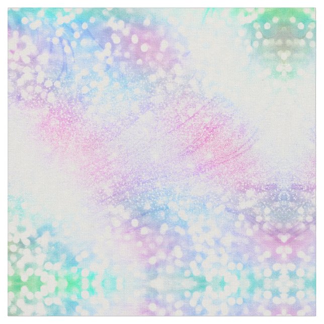 Rosa för Magic Iridescent Glitter Sparkles Tyg (Närbild)