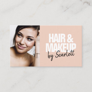 rosa för makeup-artist hårfoto fold script visitkort