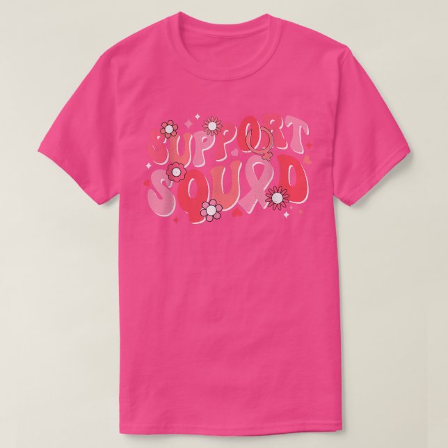 Rosa för medvetandegörande om bröstcancer Ribbon S T Shirt (Design framsida)
