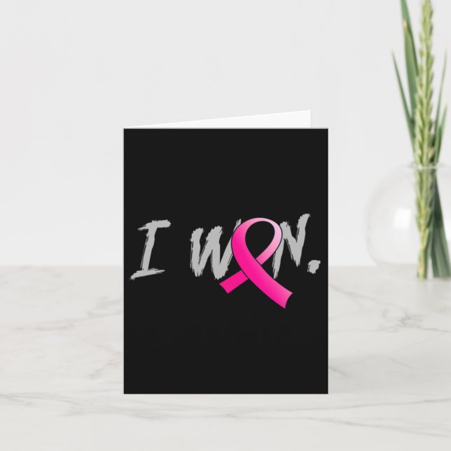 Rosa för medvetenhet om bröstcancer hos kvinnor i  kort (Framsida)