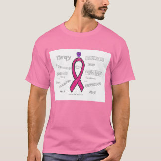 Rosa för medvetenhet om bröstcancer t shirt
