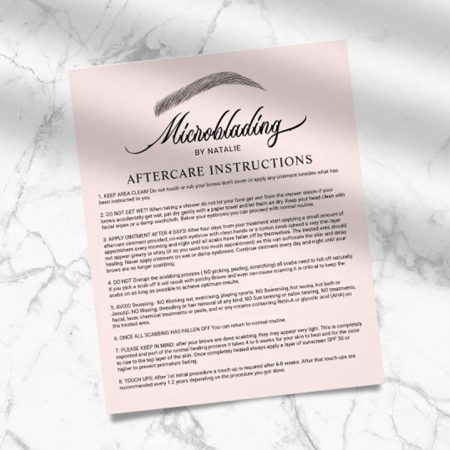  Rosa för mikroblindad eftervård Flygblad (Skapare uppladdad)