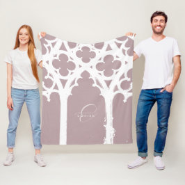 Rosa för minimalistisk gotisk fönsterkalligrafi, B Fleecefilt