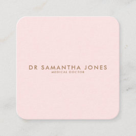 Rosa för modern Doktor Professionell Fyrkantigt Visitkort