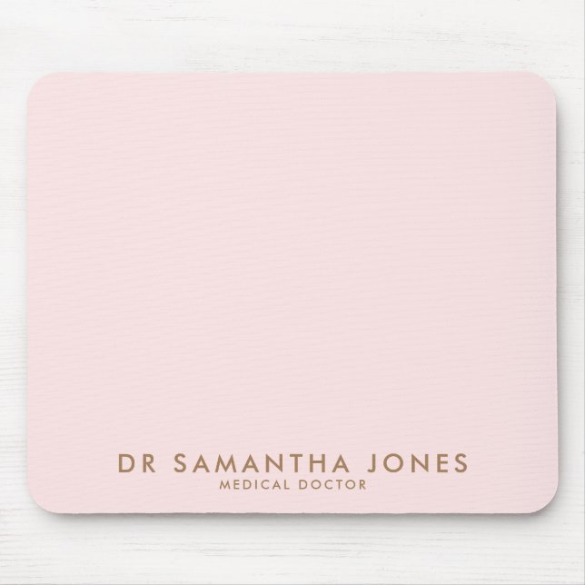 Rosa för modern Doktor Professionell Musmatta (Framsidan)