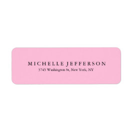 Rosa för modern Elegant för unik Snyggt Returadress Etikett