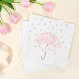 Rosa för modern skraple Baby Shower Pappersservett