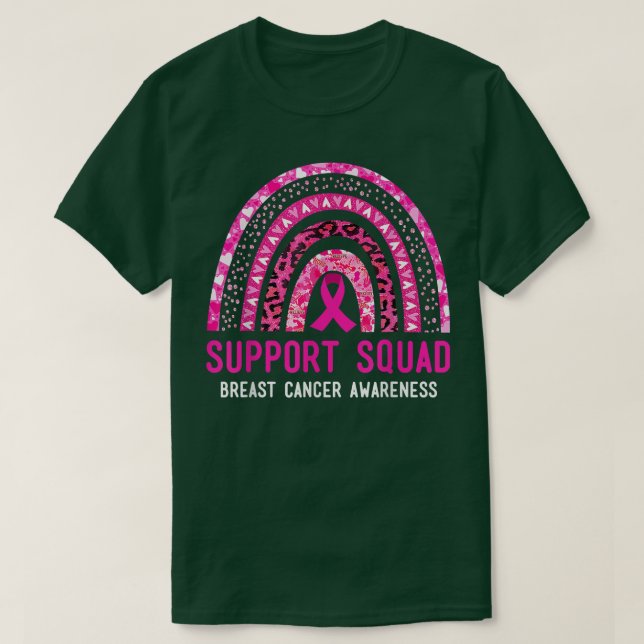 Rosa för ökad medvetenhet om bröstcancer på stödto t shirt (Design framsida)