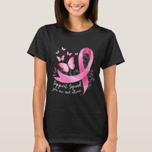 Rosa för ökad medvetenhet om cancersupport t shirt