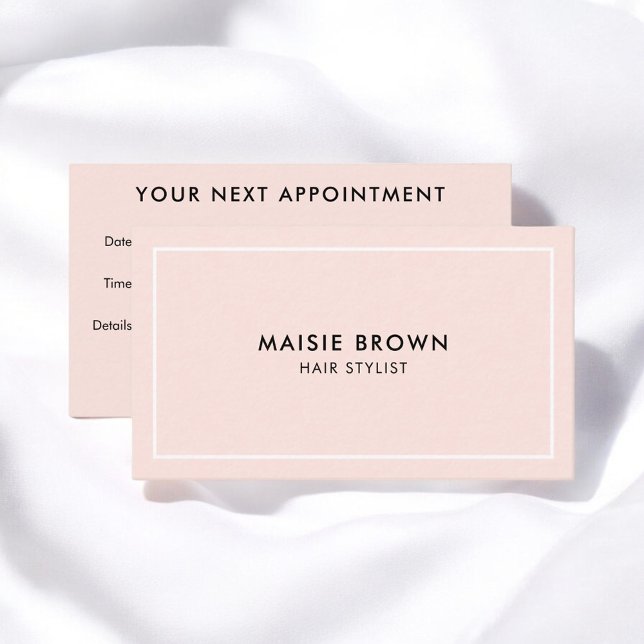  Rosa för Professionell av Girly Elegant Tidsbeställning Kort (Skapare uppladdad)