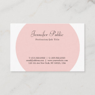  Rosa för professionell Modern Elegant Template Visitkort