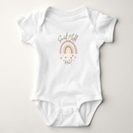 Rosa för Rainbow Hearts för babyskor T Shirt