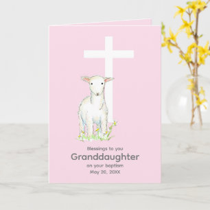 Rosa för Religiösan Lamb Kor Kort
