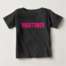 Rosa för Rockoktober Rock musik Print