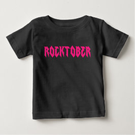 Rosa för Rockoktober Rock musik Print T Shirt