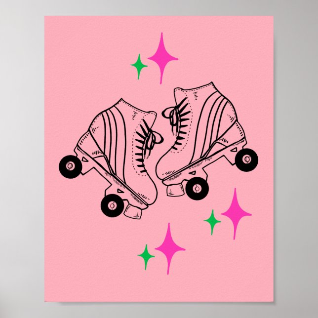 Rosa för rullskridskor (Derby Skating) Poster (Framsidan)