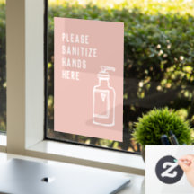 Rosa för skönhetsalon - minimalistisk sanisera Hän