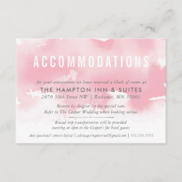 rosa för snyggt för ACCOMMODATION-KORT Tilläggskort